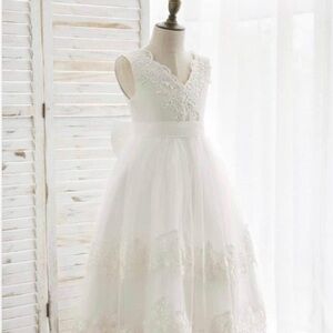 JJs House Ivory Lace Kids Dress